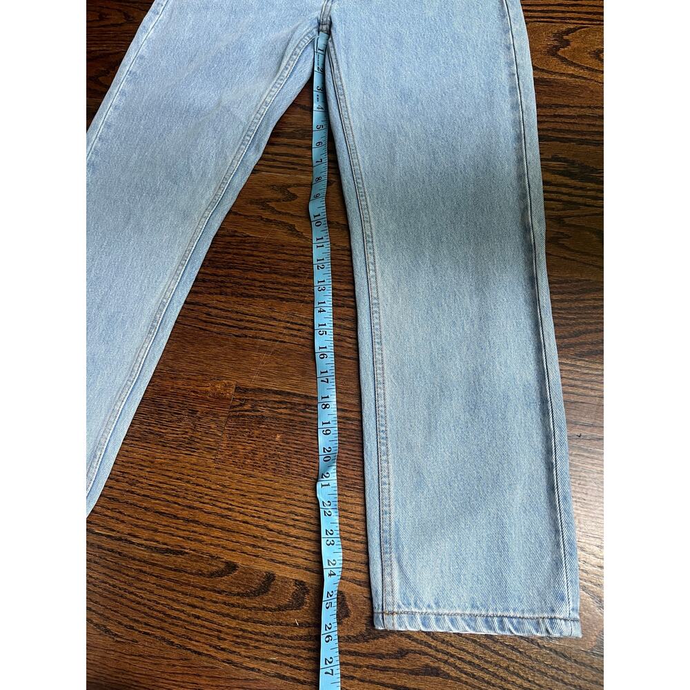 STILL HERE Tate jeans Sz. 26 black & white stripes vintage blue street wear - Picture 5 of 9